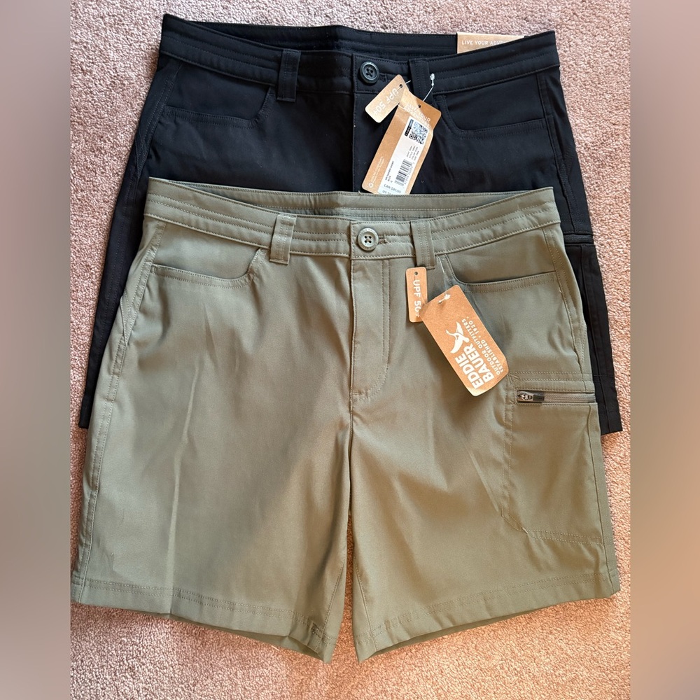 Eddie Bauer set of 2 Rainier cargo shorts size 4 NWT